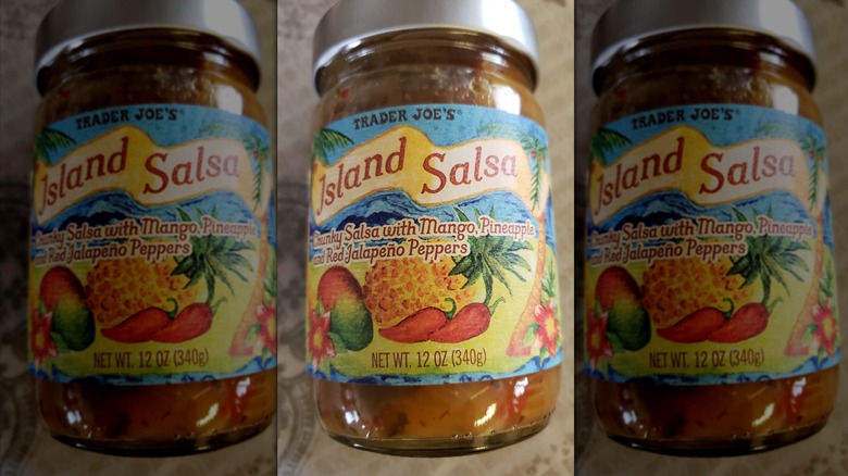 Jar of Trader Joe's Island Salsa