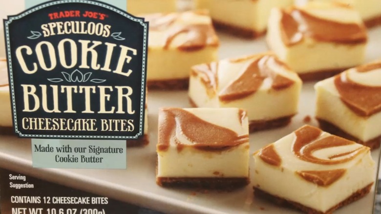 A box of Speculoos Cookie Butter Cheesecake Bites from Trader Joe's