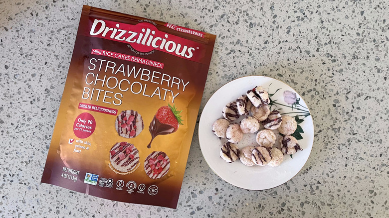 Strawberry Chocolaty Bites on a plate
