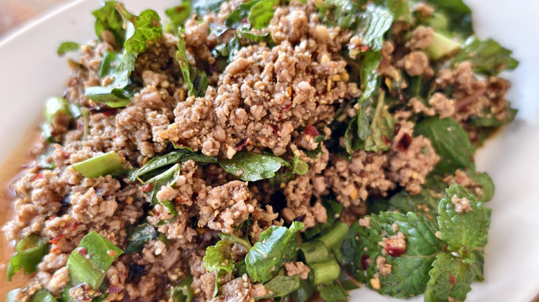 Thai minced meat salad