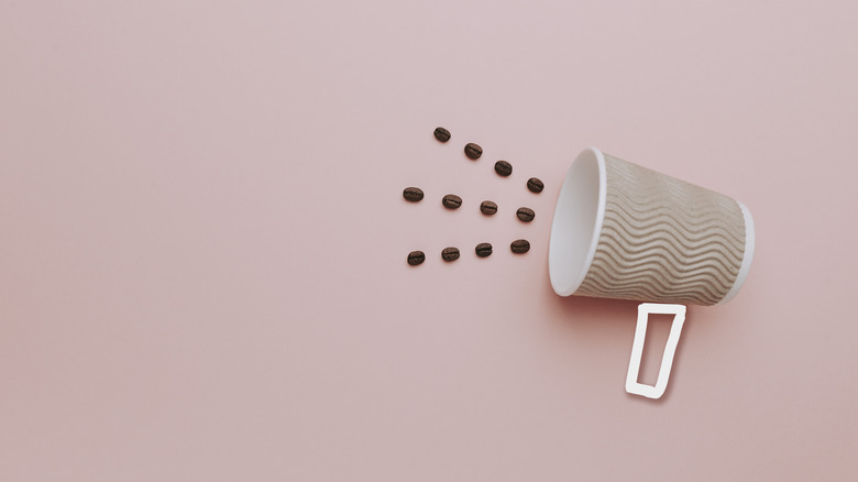 coffee cup as a megaphone graphic