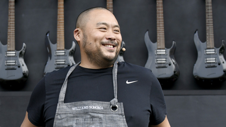 David Chang at public culinary demonstration