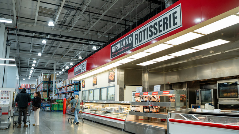 Costco rotisserie and deli section in store