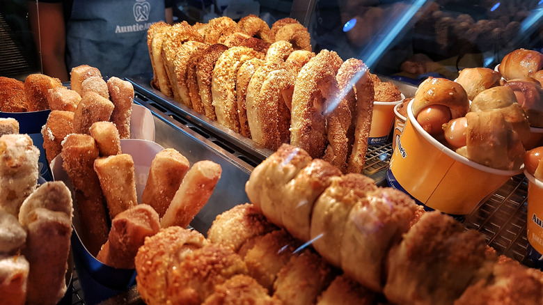 Auntie Anne's pretzel offerings