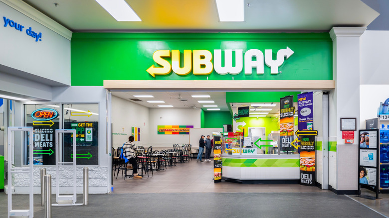 Subway store inside Walmart