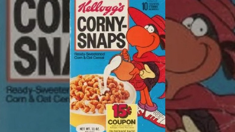 front cover of Corny Snaps cereal