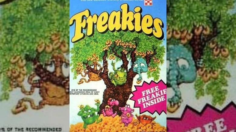 Freakies cereal box cover