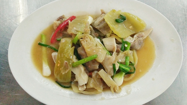 Plate of hog maw