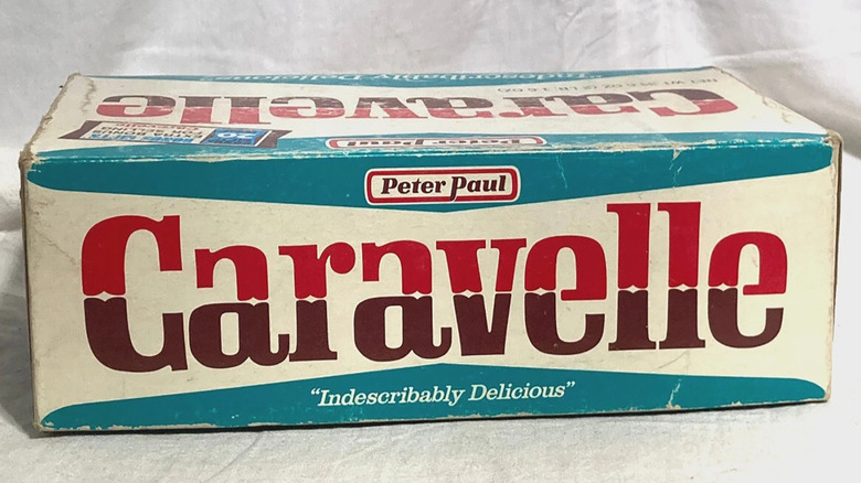 Vintage Peter Paul Caravelle candy bar packaging