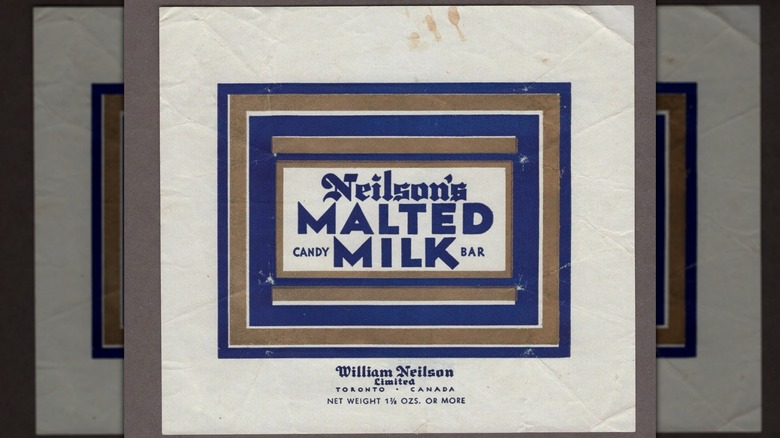Neilson's Malted Milk candy wrapper