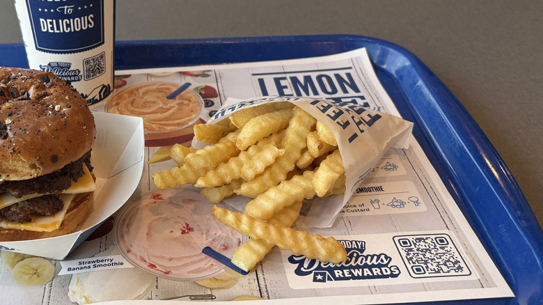 Culver's crinkle-cut French fries on a tray