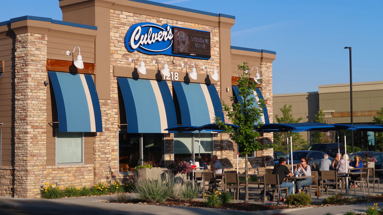 Busy exterior of Culver's