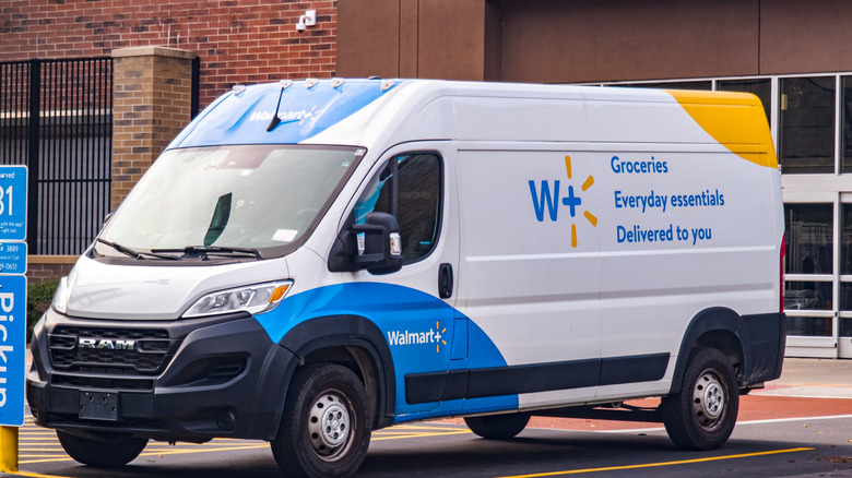 Walmart delivery van