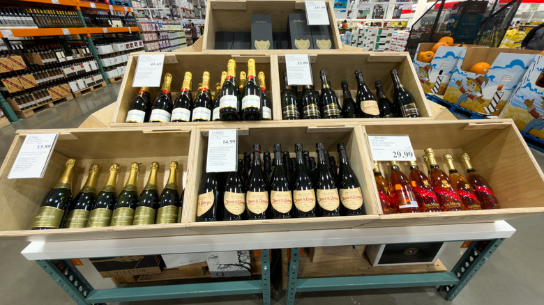 Wine display at Costco