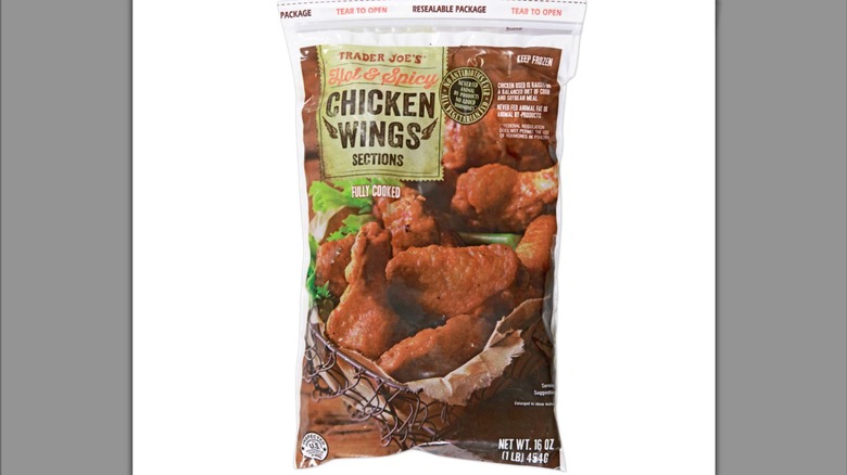 bag of Trader Joe's frozen chicken wings