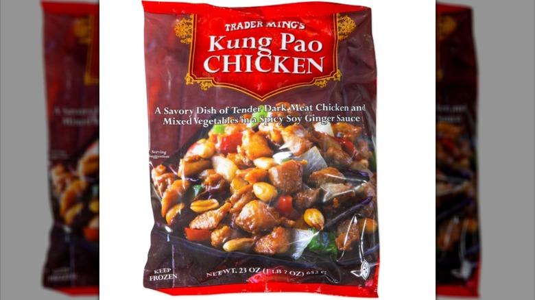 Package of Trader Joe's Kung Pao Chicken