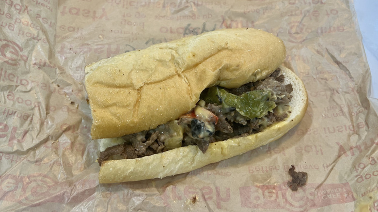 GetGo Philly Cheesesteak sub.
