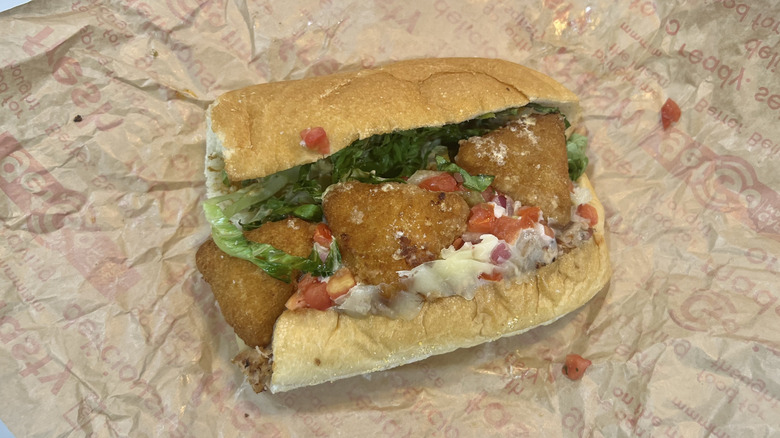 GetGo Tex Mex Sub with queso bites.