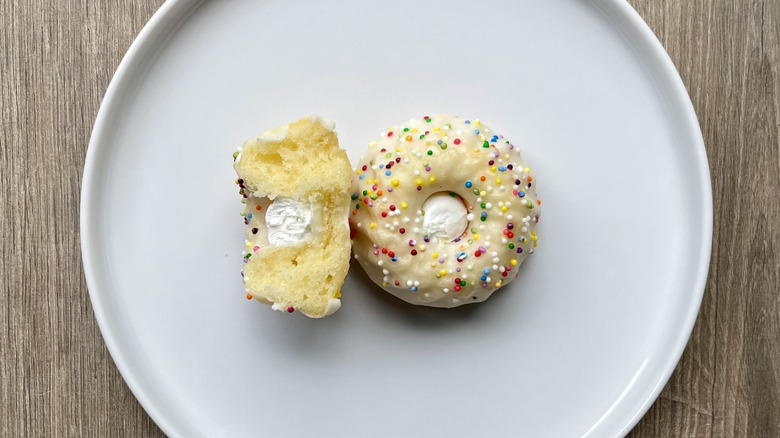 Whole and sliced celebration Bundt cakes