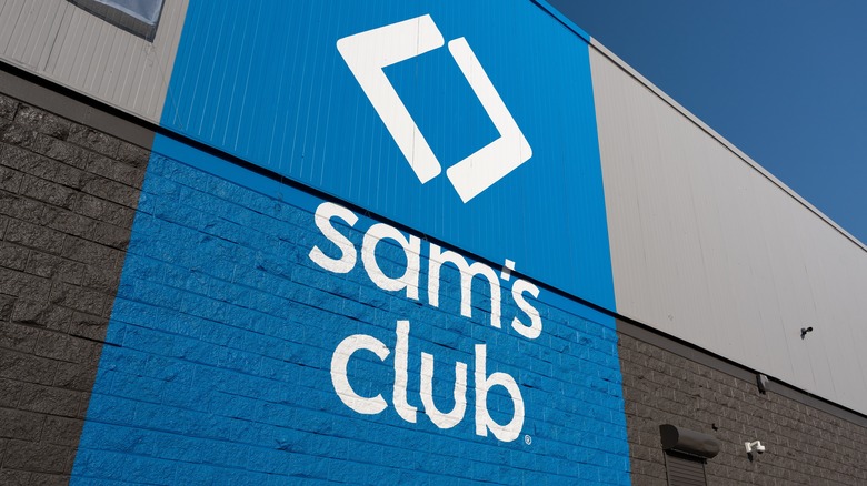 Sam's Club signage on the exterior of building