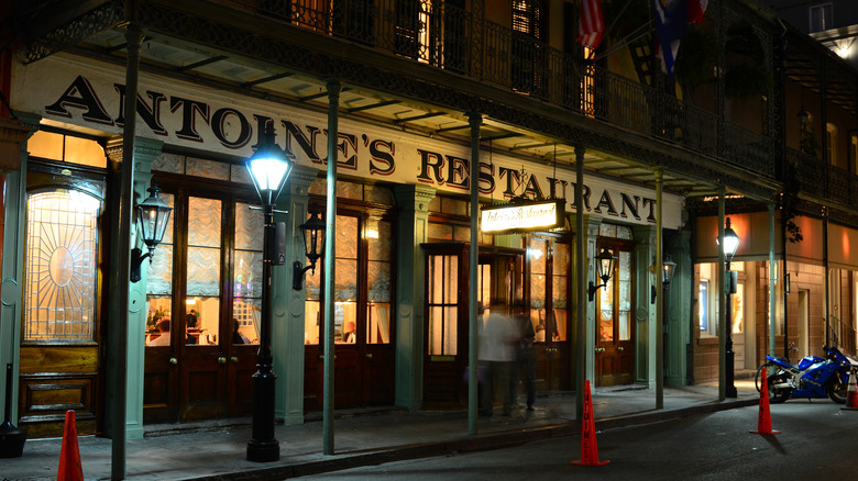 A street view of Antoine's Restaurant