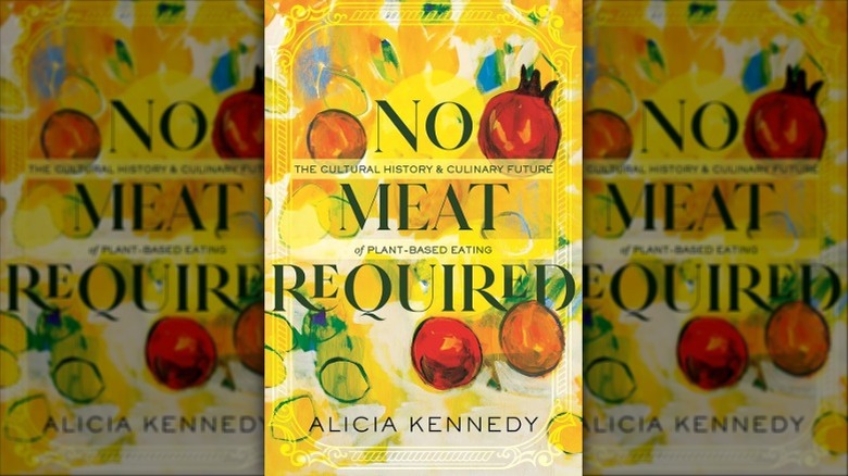 No Meat Required book cover showing abstract representations of fresh produce