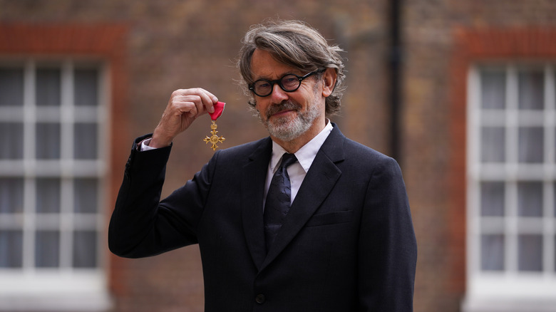 Nigel Slater after being appointed to the Order of the British Empire
