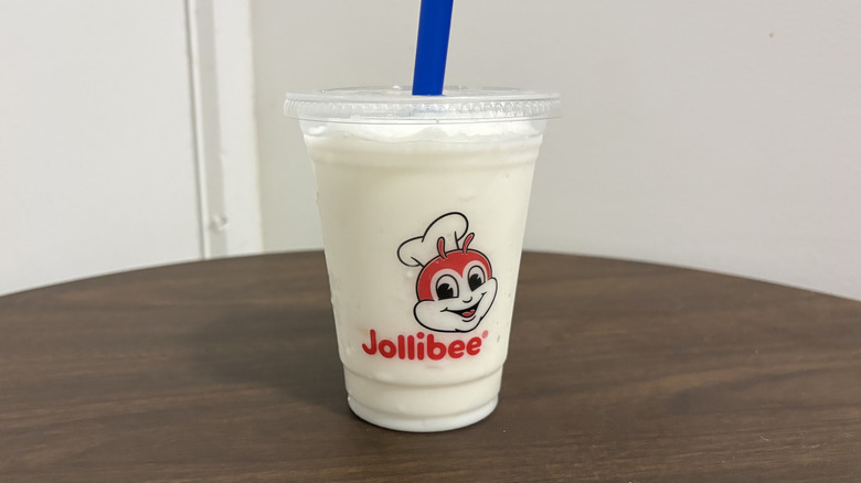Jollibee coconut dream freeze with straw