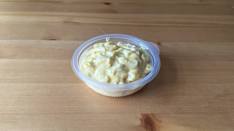KFC Mac and Cheese on wooden table