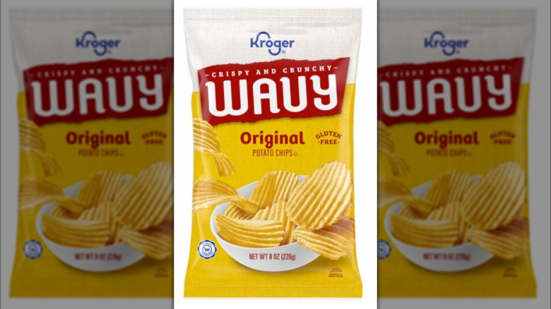 Kroger Brand bag of wavy Potato chips