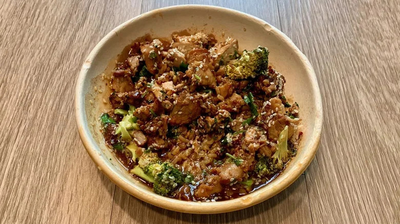 Teriyaki Chicken & Broccoli Bowl top view
