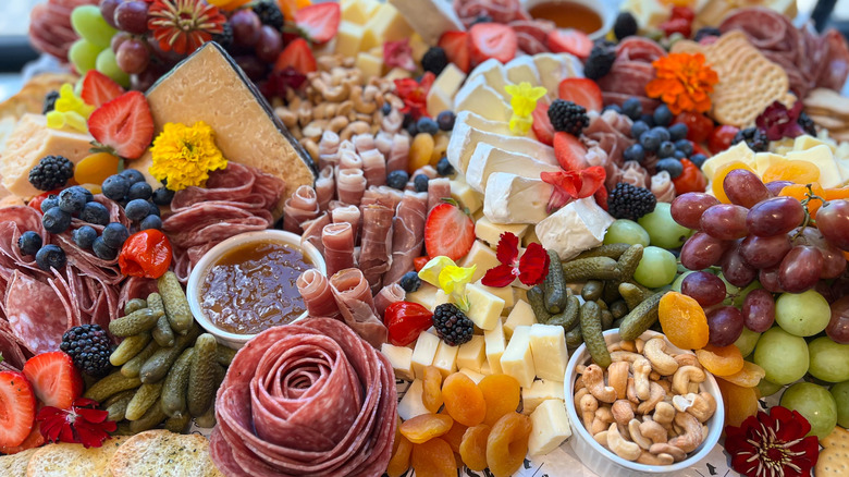 Large extra colorful charcuterie board
