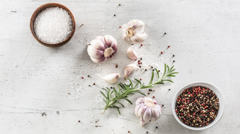 Aromatics on white background