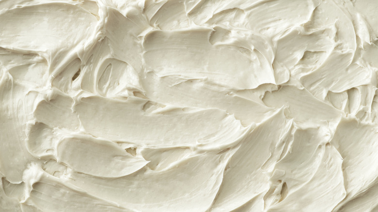 White frosting background texture