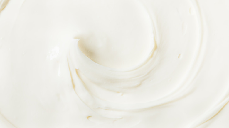 Whipped cream cheese swirl