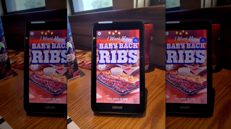 Ziosk tablet at Chili's restaurant
