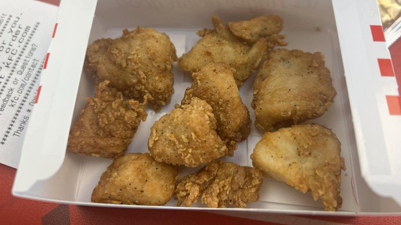 KFC chicken nuggets in box