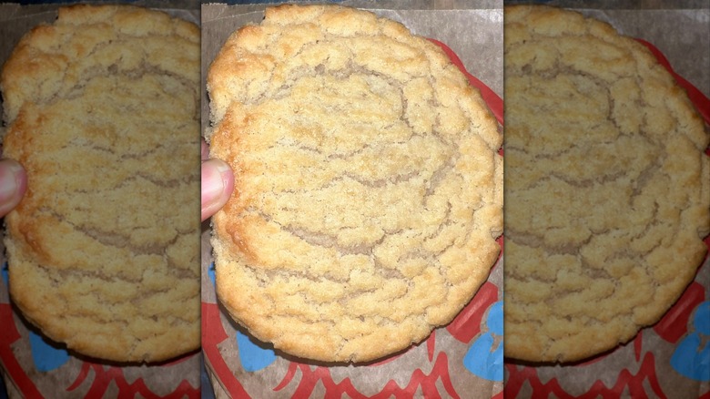 Sugar cookie on Wendy's paper