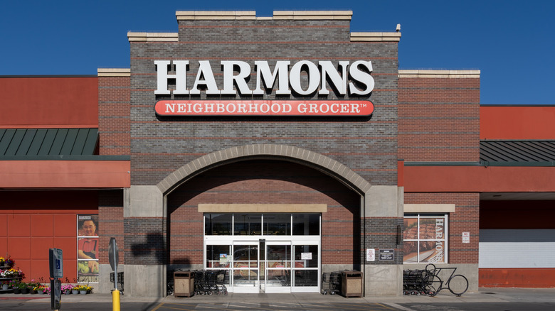 Exterior of Harmons grocery store
