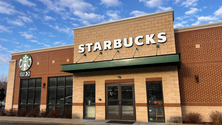 Starbucks building in Hampton, USA