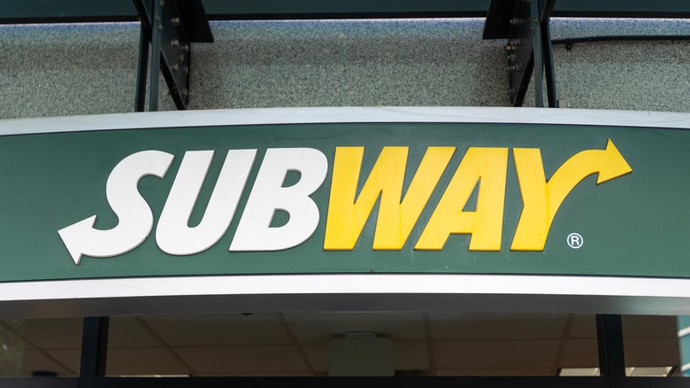 subway storefront and signage