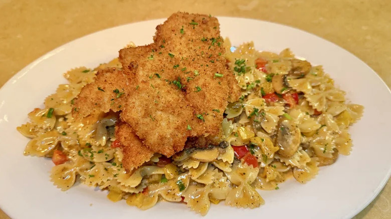 Louisiana Chicken Pasta on a plate
