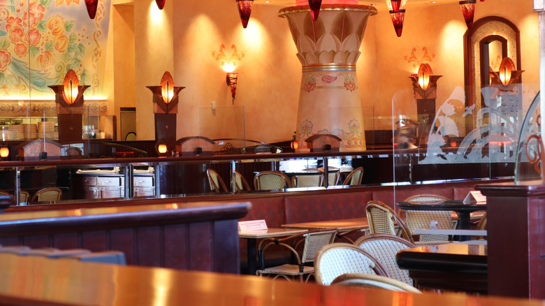 Interior of The Cheesecake Factory restaurant