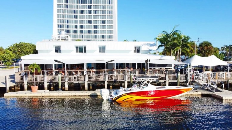 Coconuts patio view from the water