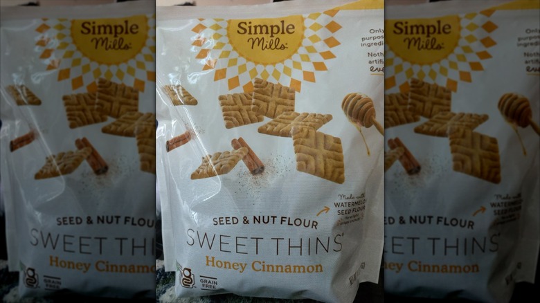 Simple Mills Honey Cinnamon Sweet Thins close up