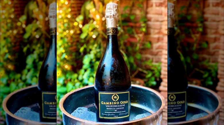 Bottle of Gambino Gold in an ice bucket