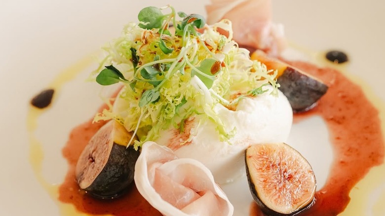 Burratta and fig salad from Peter Shields Inn