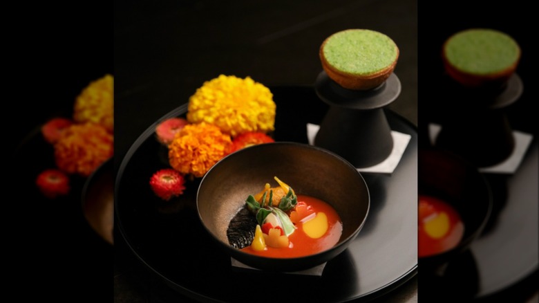 A colorful, elegant dish from SingleThread