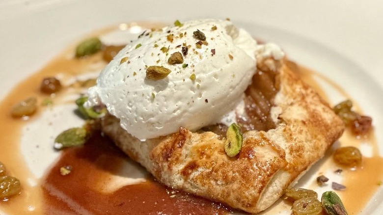 Pistachio dessert from Trattoria Stella