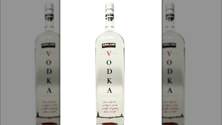 Kirkland French vodka on display